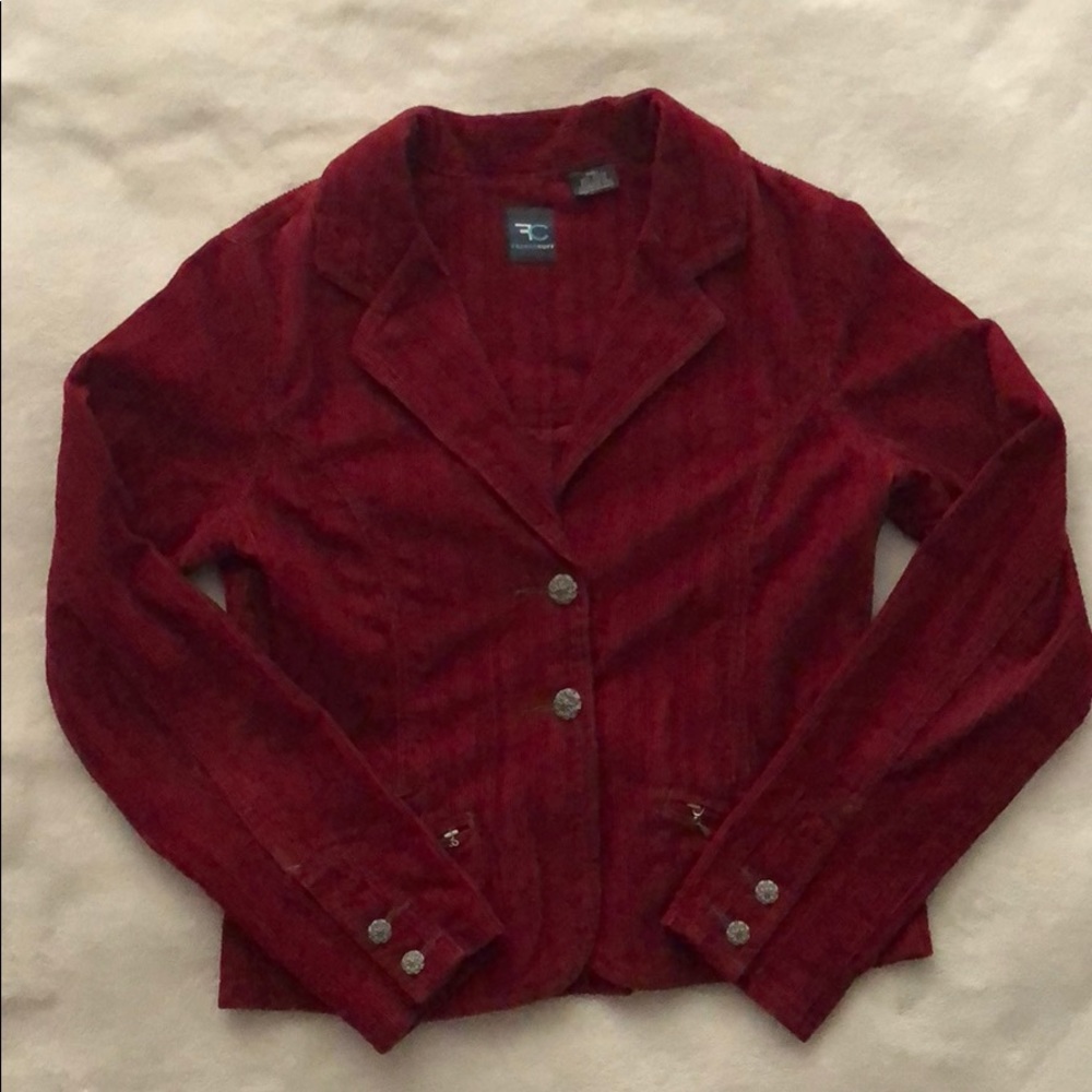 Red corduroy jacket
